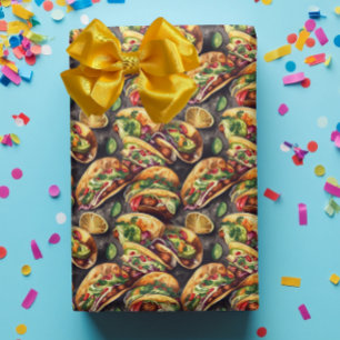 Papier Cadeau Aquarelle mexicaine Taco