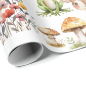 Papier Cadeau Aquarelle mignonne et fraîche Bois Tous âges (Coin rond)