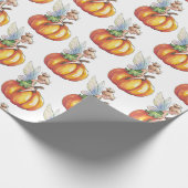 Papier Cadeau Aquarelle moderne tendance Fée et Citrouille (Coin)