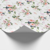 Papier Cadeau Aquarelle Motif floral (Coin)