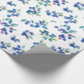 Papier Cadeau Aquarelle Myrtille (Coin)