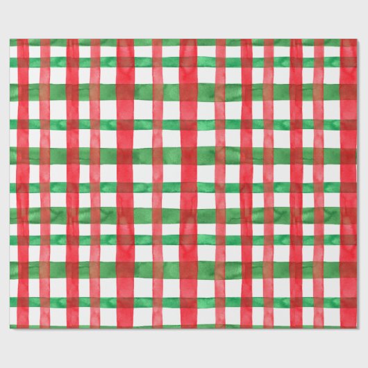 Papier Cadeau Aquarelle Noël plissé (Plat)