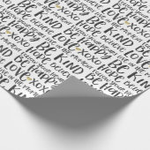 Papier Cadeau Aquarelle noire Inspiration (Coin)