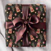 Papier Cadeau Aquarelle Nutcracker Pine Noël