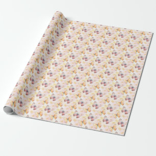 Papier Cadeau Aquarelle Papillon Whimsy