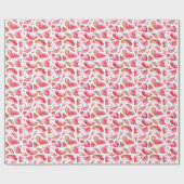 Papier Cadeau Aquarelle pastèque 1 (Plat)