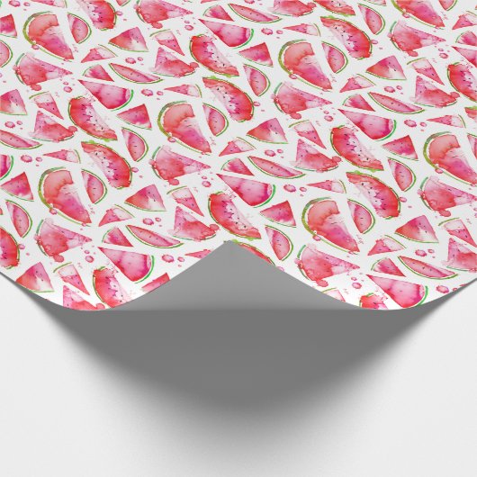 Papier Cadeau Aquarelle pastèque 1 (Coin)