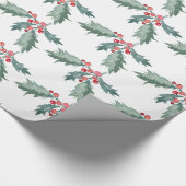 Papier Cadeau Aquarelle Peint Noël Vide Papier à envelopper (Coin)