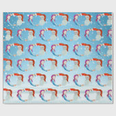 Papier Cadeau Aquarelle peinte à la main (Plat)