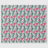 Papier Cadeau Aquarelle Pépites botaniques Motif floral (Plat)