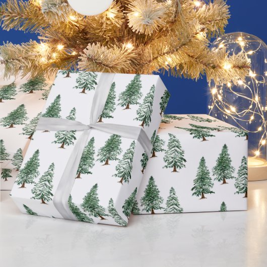 Papier Cadeau Aquarelle Pine Cônes Noël Arbre de Noël (Vacances)