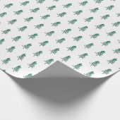 Papier Cadeau Aquarelle Pine Tree Noël (Coin)