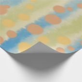 Papier Cadeau Aquarelle Pois verticaux triés (Coin)