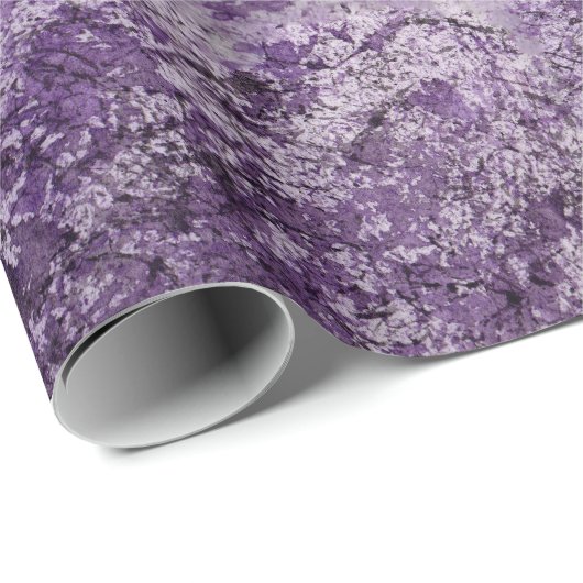 Papier Cadeau Aquarelle pourpre (Coin rond)