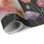 Papier Cadeau Aquarelle Red Fox jolie Bois d'art animal (Coin rond)