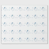 Papier Cadeau Aquarelle requin (Plat)