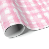 Papier Cadeau Aquarelle rose (Coin rond)