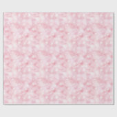 Papier Cadeau Aquarelle rose Flammes de neige hiver (Plat)