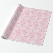 Papier Cadeau Aquarelle rose Flammes de neige hiver (Déroulé)