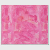 Papier Cadeau Aquarelle rose lumineuse (Plat)