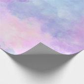 Papier Cadeau Aquarelle rose pourpre (Coin)