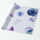 Papier Cadeau Aquarelle Roses 31 (Déroulé)