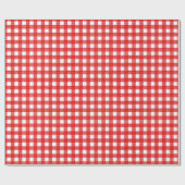 Papier Cadeau Aquarelle rouge et blanche (Plat)