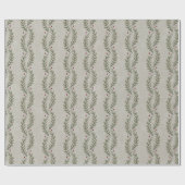 Papier Cadeau Aquarelle rustique de Noël (Plat)