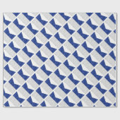 Papier Cadeau Aquarelle Signal nautique Pavillon maritime (Plat)