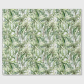 Papier Cadeau Aquarelle Spider Plante Lumière (Plat)