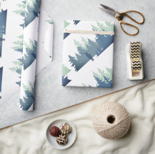 Papier Cadeau Aquarelle Stag Forêt Animal Nature Art