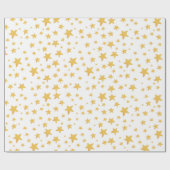 Papier Cadeau Aquarelle Stars Envelopper cadeau de Noël (Plat)