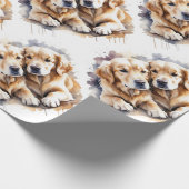 Papier Cadeau Aquarelle Style Penguin Oiseau sauvage Art (Coin)