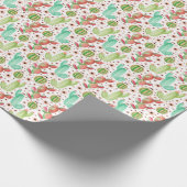 Papier Cadeau Aquarelle succulents, cactus sans couture motif. (Coin)