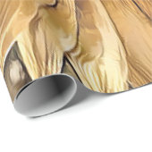 Papier Cadeau Aquarelle Sunflower Collection élégante (Coin rond)