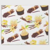 Papier Cadeau Aquarelle Sweet Vanilla Orchid (Plat)