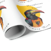 Papier Cadeau Aquarelle toucan (Coin rond)