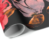 Papier Cadeau Aquarelle transparente motif avec simple dessiné à (Coin rond)