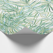 Papier Cadeau Aquarelle tropicale de feuille (Coin)
