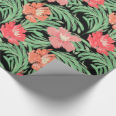 Papier Cadeau Aquarelle tropicale de Soiree Motif botanique (Coin)