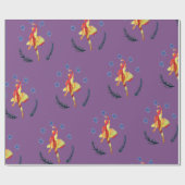 Papier Cadeau Aquarelle Vacances (Plat)