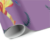 Papier Cadeau Aquarelle Vacances (Coin rond)