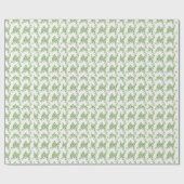 Papier Cadeau Aquarelle vert eucalyptus feuillage vert (Plat)