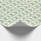 Papier Cadeau Aquarelle vert eucalyptus feuillage vert (Coin)