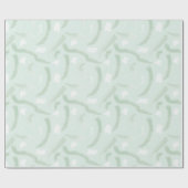 Papier Cadeau Aquarelle verte de la menthe Brush Strokes cadeau (Plat)