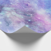 Papier Cadeau Aquarelle violette Starry Sky Space Lover Galaxy (Coin)