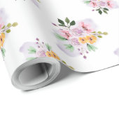 Papier Cadeau Aquarelles d'été (Coin rond)