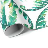 Papier Cadeau Aquarelles ferries motif botanique (Coin rond)