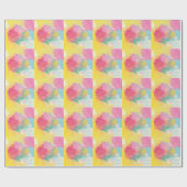 Papier Cadeau Aquarelles Pastel (Plat)