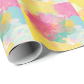Papier Cadeau Aquarelles Pastel (Coin rond)